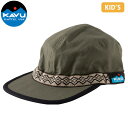 カブー KAVU 帽子 キャップ キッズリップストップストラップキャップ オリーブ アウトドア 国内正規品 KAV19821421048000
