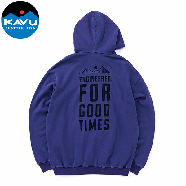 カブー KAVU メンズ パーカー グッドタイムパーカ ネイビー ポジティブ リラックス ゆったり ふんわり 綿80% KAV19822323052