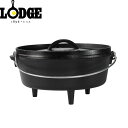 ロッジ LODGE ダッチオーブン キャンプオーヴン 10インチ L10CO3 ブラック キャストアイアン 鋳鉄 キャンプ アウトドア LDG19240119000010