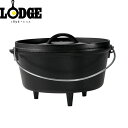 ロッジ LODGE ダッチオーブン キャンプオーヴン 10インチディープ L10DCO3 ブラック キャストアイアン 鋳鉄 キャンプ アウトドア LDG19240120000010