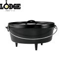 ロッジ LODGE ダッチオーブン キャンプオーヴン 12インチ L12CO3 ブラック キャストアイアン 鋳鉄 キャンプ アウトドア LDG19240121000012
