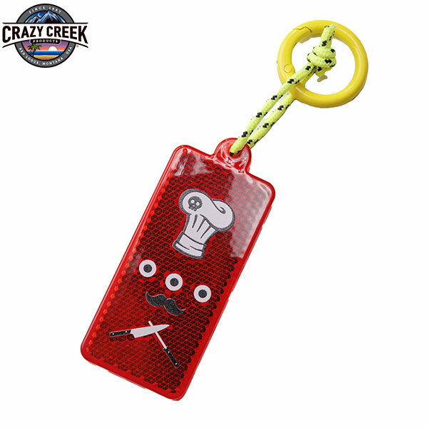 クレイジークリーク CRAZY CREEK リフレクター ダッジクッカー レッド 反射板 キーホルダー 交通安全グッズ 通学 レジャー CRC12598228004000
