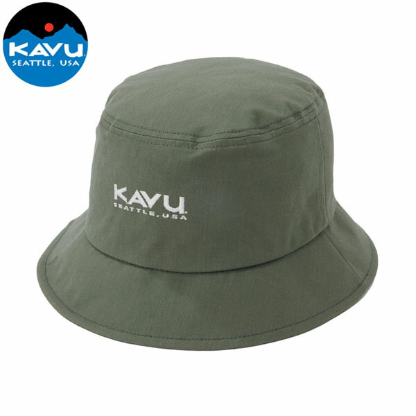 乐天商城 - カブー KAVU 帽子 ハット ロゴ ハット オリーブ コットン製 綿 KAV19822457048