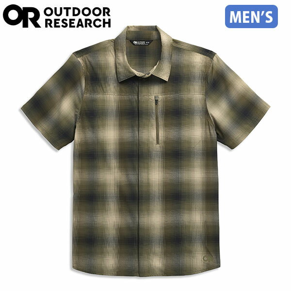 Rakuten - アウトドアリサーチ OUTDOOR RESEARCH Ms アストロマン S/S サンシャツ レンジャーグリーンプレッド メンズ 半袖 シャツ 吸汗速乾 ストレッチ素材 軽量 UVカット UPF30 OR19846511118