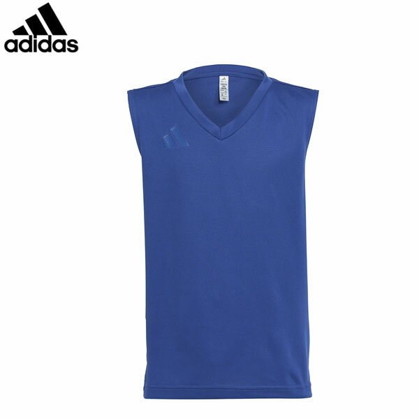 樂天商城 - アディダス adidas キッズ 子供 小学生 インナーシャツ キッズ スリーブレスVネックインナートップ ブルー ODW40 サッカー フットサル ADSODW40KK8092