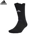 アディダス adidas ソックス ユニセックス テニス クッション クルーソックス 1足 ブラック/ホワイト テニス ADSEVZ98HT1645