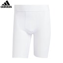 アディダス adidas タイツ メンズ テックフィット ショートタイツ ホワイト サッカー ADSKQZ55JN7398
