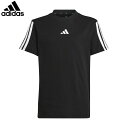 アディダス adidas Tシャツ 男の子 ボーイズ エッセンシャルズ 半袖Tシャツ キッズ ブラック/ホワイト マルチスポーツ ADSKRG92JD6487