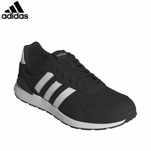 乐天商城 - アディダス adidas メンズ スニーカー ラン 60s 4.0 シューズ JR6622 コアブラック/フットウェアホワイト/コアブラック カジュアル ADSJR6622