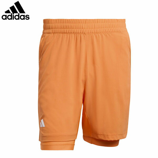 アディダス adidas メンズ テニスウェア クライマクール ショーツ & インナーショーツ セット ピュアオレンジ ADSDAY88KF4707