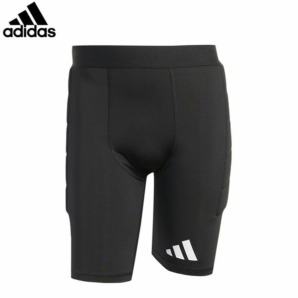 アディダス adidas サッカー レギンス ショート丈 スクアドラ 25 ゴールキーパー パデッド ショートレギンス ブラック/ホワイト ADSKUI57JF2483