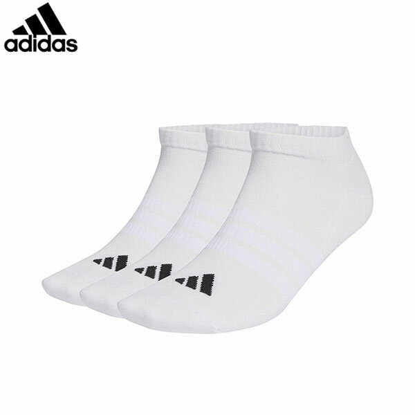 Rakuten - アディダス adidas ソックス 靴下 クッションド エッセンシャルズ ローカット ソックス 3足組 ホワイト/ホワイト/ブラック スポーツ 運動 トレーニング ADSUB975JZ0535