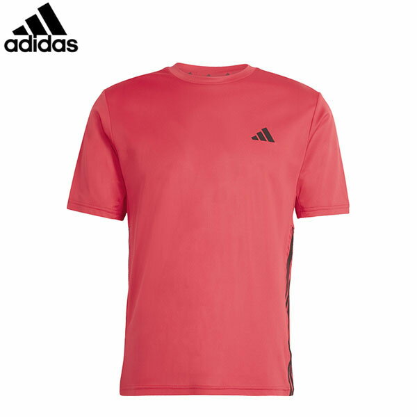 Rakuten - アディダス adidas メンズ 半袖Tシャツ ワークアウト エッセンシャル ベース スリーストライプス Tシャツ ピュアルビー/ブラック 陸上 トレーニング ADSVX394KD0700