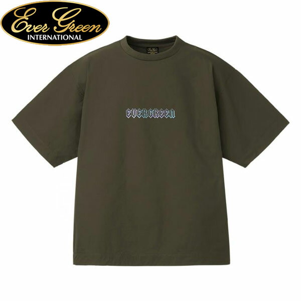 乐天商城 - エバーグリーン EVERGREEN 半袖Tシャツ E.G.マイクロリップストップ ルーズフィットTシャツ ストレッチ アウトドア 釣り フィッシング ダークネイビー AZREVG575