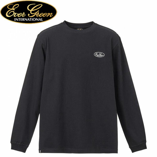 エバーグリーン EVERGREEN スタンダードロングTシャツ ブラック 長袖Tシャツ メンズ AZREVG284