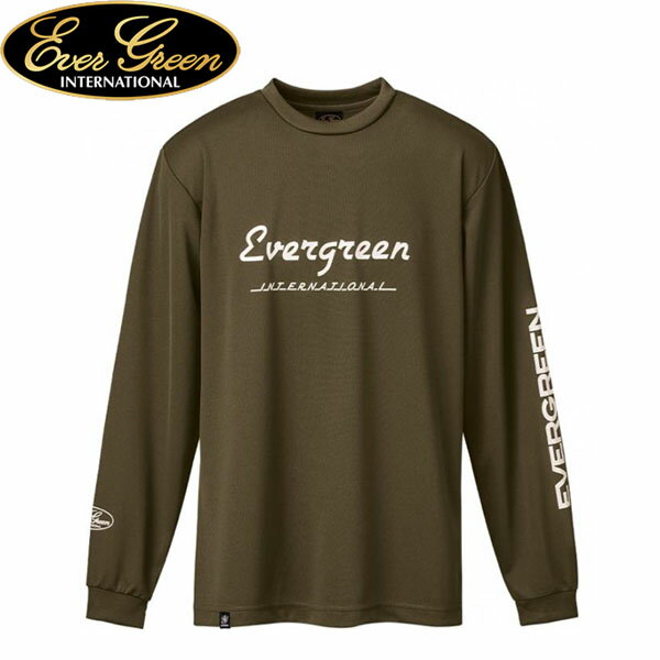 エバーグリーン EVERGREEN ドライロングTシャツ Fタイプ アーミーグリーン 長袖Tシャツ メンズ AZREVG311