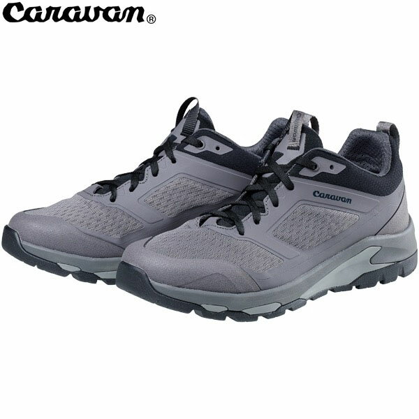 キャラバン CARAVAN トレッキングシューズ 登山靴 ゴアテックス C1_DL LOW 100グレー ユニセックス メンズ レディース 透湿防水 ローカット 0010121 CAR0010121100