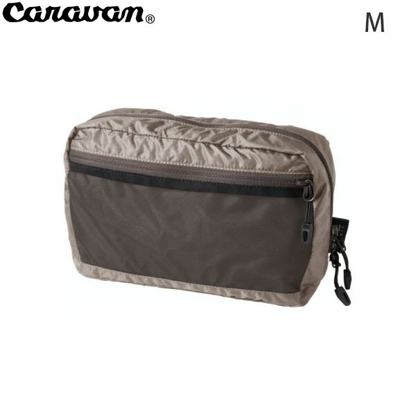 CARAVAN キャラバン ポーチ SILICコーデュラ・ポーチバッグ M 122アッシュグレー 登山 旅行 0450135 CAR0450135122