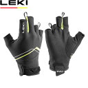 LEKI レキ マルチブリーズショート 330イエロー フィンガーレスグローブ CARAVAN キャラバン 1300405 LEK1300405330(4)