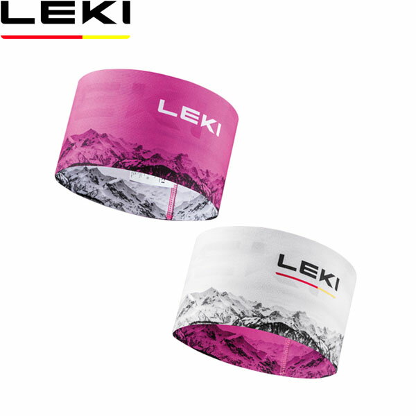 【5/15〜エントリーで最大100%ポイントバック】LEKI レキ XCヘッドバンド 227ピンク リバーシブル CARAVAN キャラバン 1300514 LEK1300514227