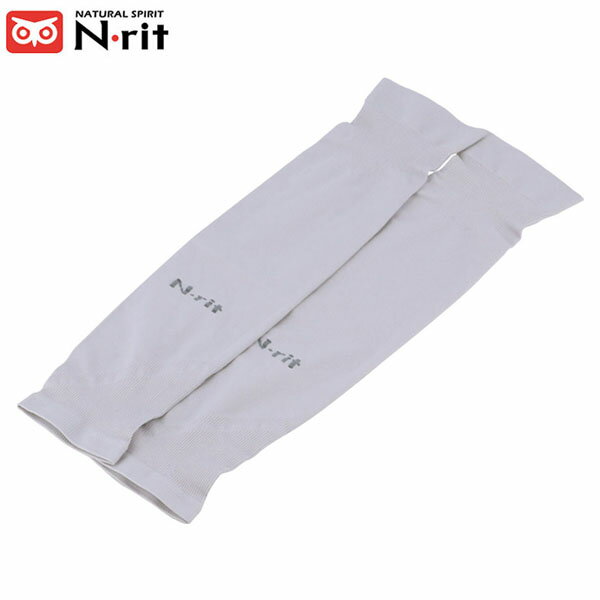N-rit エヌリット アームカバー チューブナインクーレット 100グレー UVカット 紫外線カッ ...