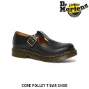 国内正規品 ドクターマーチン Dr.Martins POLLEY Tバーシューズ SMOOTH ポリー レディース シューズ おしゃれ ブラック 黒 定番 革 レザー DRM14852