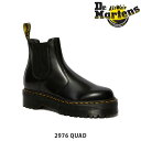 国内正規品 ドクターマーチン Dr.Martins 2976 QUAD チェルシーブーツ サイドゴアブーツ 厚底 POLISHED SMOOTH メンズ レディース ユニセックス おしゃれ 革 レザー DRM24687