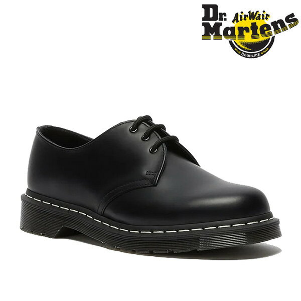 �ɥ������ޡ����� 24757001 1461 �ۥ磻�ȥ��ƥå� 3 �ۡ��� ���塼�� BLACK �� �֥�å� ��� ��ǥ����� ��˥��å��� Dr.Mart...