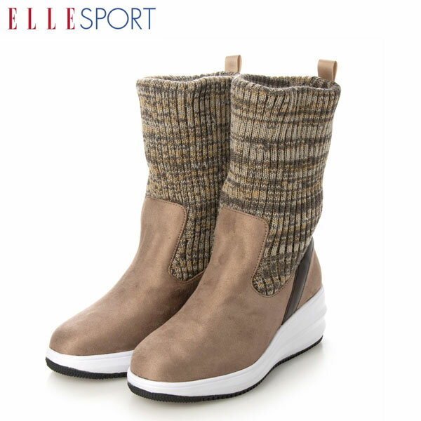 エル スポーツ ELLESPORT レディース 靴 ブーツ ニットブーツ ESP10683 OAK-SILKY 2WAY マドラス madras ELLESP10683OAKS