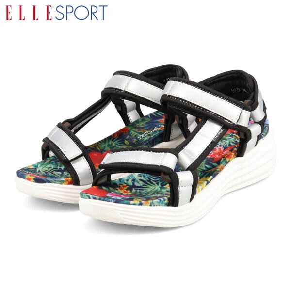 エル スポーツ ELLESPORT レディース 靴 サンダル スポーツサンダル ESP12575 SILVER ベルト マドラス madras ELLESP12575SIL