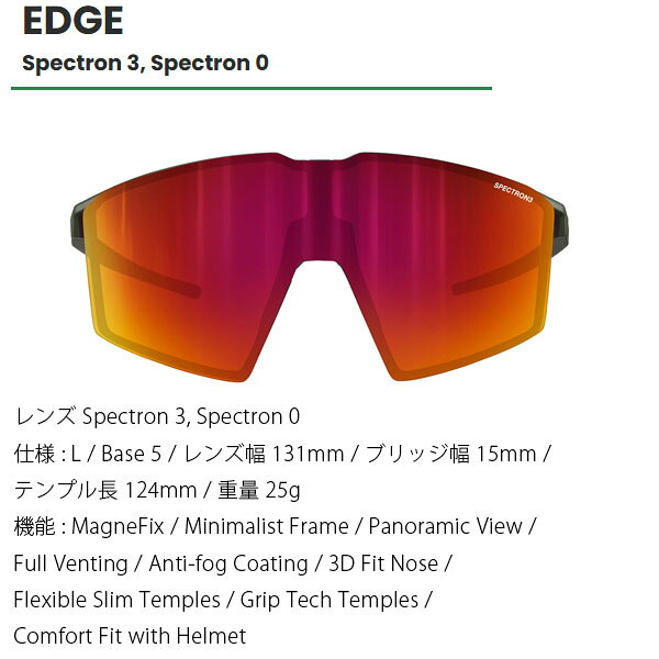 JULBO ジュルボ サングラス エッジ スペクトロン 3 スペクトロン 0 EDGE Spectron ...