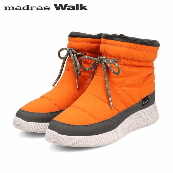 マドラスウォーク スノーブーツ レディース マドラスウォーク madras Walk レディース ゴアテックス スノーブーツ MWL2203 ORANGE 防水透湿 防寒 MADMWL2203ORA