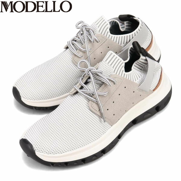 モデロ MODELLO メンズ カジュアルシューズ スニーカー DM6522 WHITE/L-GRAY マドラス madras MODDM6522WHTLGR