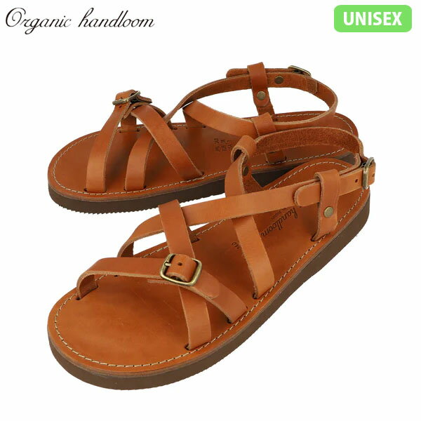 オーガニックハンドルーム Organic handloom レディース メンズ GAYA ガヤ ブラウン レザーサンダル ストラップサンダル グルカサンダル 日本製 OH001200 OH001200