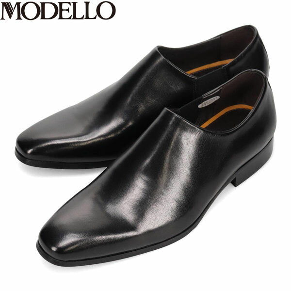 モデロ MODELLO メンズ 紳士靴 ビジネスシューズ スリッポン DM7275 BLACK プレーントゥ マドラス madras MODDM7275BLA