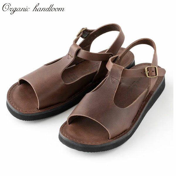 樂天商城 - Organic handloom オーガニックハンドルーム サンダル HOHEN ホーエン D/ブラウン スムースレザー 日本製 OH020208
