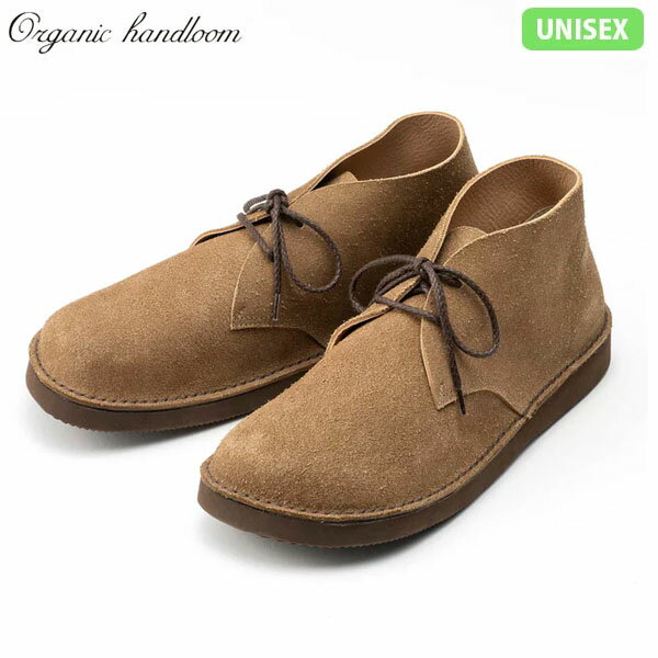 乐天商城 - Organic handloom オーガニックハンドルーム ブーツ チャッカーブーツ IVES アイヴス ニュートープ ベロア レザー 日本製 OH027491