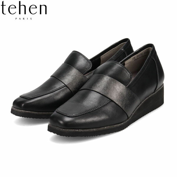 テーン tehen レディース ローファー スリッポン TN1775 BLACK スクエアトゥ マドラス madras TEHTN1775BLA