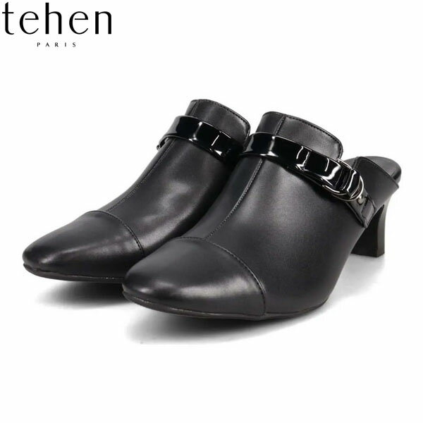 Rakuten - テーン tehen レディース 甲深 ミュール パンプス TN5510 BLACK 普段履き 通勤 ビジネス マドラス madras TEHTN5510BLA