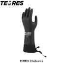 TEMRES 03 advance テムレス 防寒 防水 手袋 グローブ 透湿 メンズ レディース 黒 ブラック S M L LL 雪かき 雪 ラッセル作業 道...