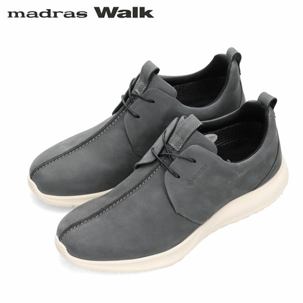 マドラスウォーク madras Walk メンズ ゴアテックス レザースニーカー カジュアルシューズ MW7601 GRAY-NUBUK 防水透湿 MADMW7601GRYN