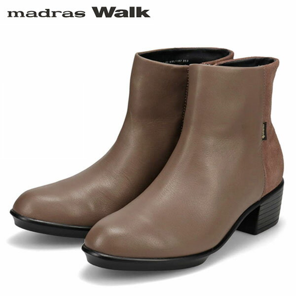 Rakuten - マドラスウォーク madras Walk レディース ゴアテックス ショートブーツ MWL1107 OAK/C 防水 透湿 MADMWL1107OAKC