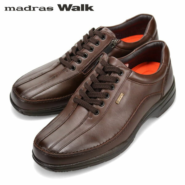 マドラスウォーク madras Walk メンズ ゴアテックス スニーカー カジュアルシューズ SPMW5481 BROWN 防水透湿 MADSPMW5481BRN