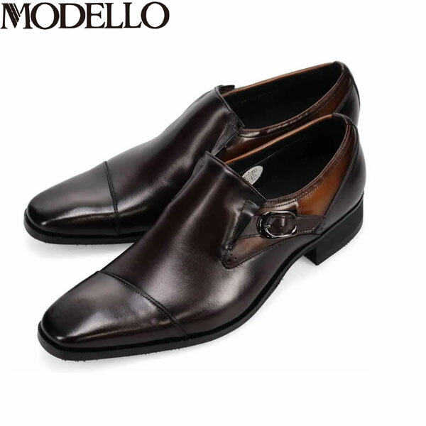 Rakuten - モデロ MODELLO ビジネスシューズ ローファー 革靴 ドレスシューズ 防水 2E DM1605H D-BROWN/BROWN マドラス madras MODDM1605HDBRBRN