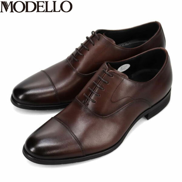 モデロ MODELLO メンズ ビジネスシューズ DM7411 D-BROWN ふわビジ やわらかい クッション 通勤 マドラス madras MODDM7411DBR