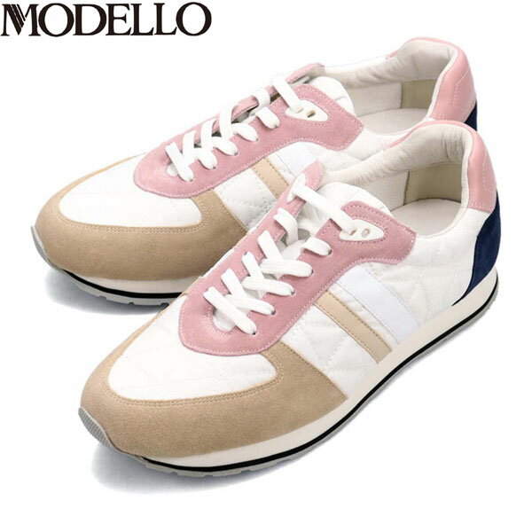 モデロ MODELLO レディース スニーカー DMS3350 PINK キルティング カバロス加工 マドラス madras MODDMS3350PIN