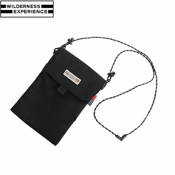 乐天商城 - ウィルダネスエクスペリエンス WILDERNESS EXPERIENCE ネックポーチ Neck pouch with maskcase ブラック マスクケース 小物入れ WIL4514293652007