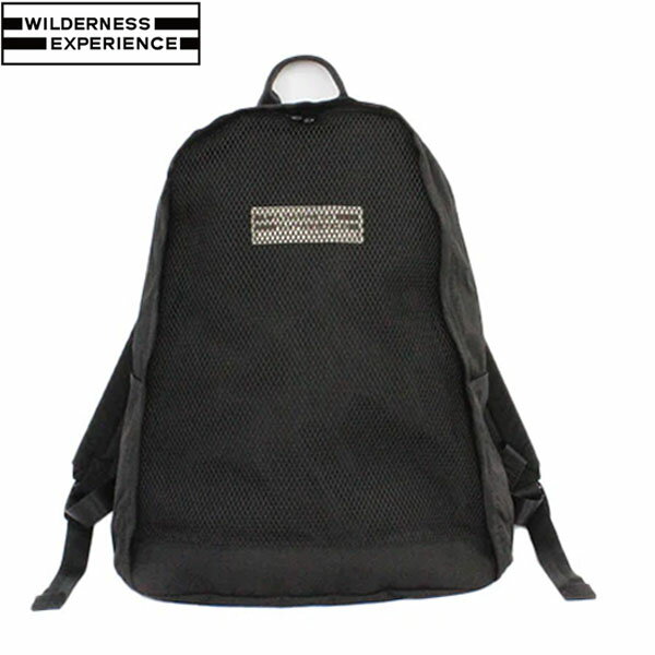 乐天商城 - ウィルダネスエクスペリエンス WILDERNESS EXPERIENCE フロントメッシュパック Front Mesh Pack ブラック リュック デイパック バックパック WIL4514293657002