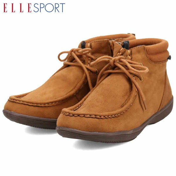 エルスポーツ ELLESPORT レディース ショートブーツ CAMEL 撥水 グリップソール 滑りにくい マドラス madras ELLESP12525VCAM
