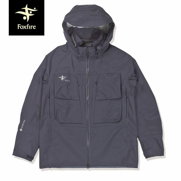 フォックスファイヤー Foxfire フィッシングジャケット ゴアテックス 防水透湿 ダイナライトジャケット カーボンブラック ストレッチ ウェーディング FOX5013649152